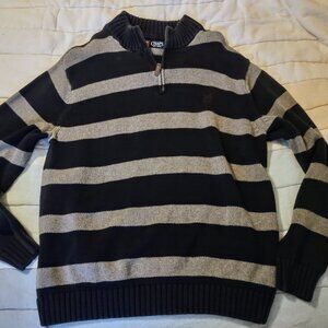 Chaps by Ralph Lauren Men's Mock Neck Sweater- Size L- Quarter Zip- Comfy